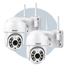 Imagem da oferta Kit com 2 Câmeras de Segurança Wi-Fi IP iCSee, Uso Interno e Externo, Infravermelho e à Prova D’Água – Woosh
