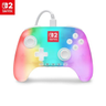 Imagem da oferta Controle com fio PowerA Advantage para Nintendo Switch 2 com Lumectra - Branco oficialmente licenciado iluminação RG