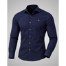 Imagem da oferta Camisa Social Masculina Slim Fit – Manga Longa, Premium