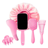 Imagem da oferta Kit 5 Escovas Cabelo Escova Polvo Mágica Raquete Vazada Touc