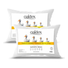 Imagem da oferta Kit 2 Travesseiros 70x50 Antialérgico Lavável Fibra Siliconada Toque de Pluma de Ganso Oaktex Cor Branco