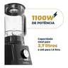 Imagem da oferta Liquidificador Britânia 1100W 2,7L 4 Velocidades BLQ1100