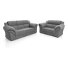 Imagem da oferta Conjunto Sofá Windsor Velut Cinza 3 E 2 Lugares 2,04m1,59m