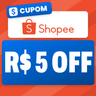 Imagem da oferta Cupom Shopee R$5 OFF em compras acima de R$25