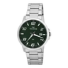 Imagem da oferta Relógio Technos Masculino Prateado Aço Inox Original Verde.