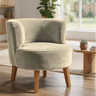 Imagem da oferta Poltrona Decorativa para Sala de Jantar Confortável Tecido Veludo MOBLAN decor (Bege)