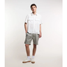 Imagem da oferta Bermuda Regular Slim em Sarja com Cós Elástico e Bolsos