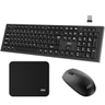 Imagem da oferta Combo de Teclado e Mouse sem Fio AOC KM210, Conexão Sem Fio 2,4 GHz