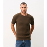 Imagem da oferta Camiseta Manga Curta com Quadradinhos Texturizado