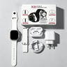 Imagem da oferta kit Smartwatch Relógio Inteligente 2026 Novo X8 2.2 Polegadas Para iOS Android Completo 6 Em 1 i13 TWSCarregador