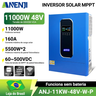 Imagem da oferta ANENJI 11KW Hybrid Solar Inverters 220V 48V MPPT Inverter inversores híbridos Wifi inversor Parallel 6 Max for PV placa