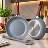 Imagem da oferta Frigideira Antiaderente Cerâmica de 24cm com Espátula De Silicone para Indução e Fogão a Gás Elétrico
