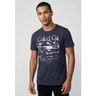 Imagem da oferta Camiseta Masculina Colcci Estampa Automobilística Azul Marinho
