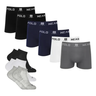Imagem da oferta Kit 6 Cueca Polo Wear Microfibra + 6 Meia Cano Medio Algodão