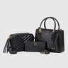 Imagem da oferta Bolsa Transversal Media E Bolsa Pequena Com Mini Carteira kit bolsas Pretas Selten