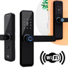 Imagem da oferta Fechadura Eletronica Digital Senha Biometria Cartao Preto ASUS