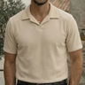 Imagem da oferta Camisa Camiseta Polo Masculina Texturizada Sem Botão