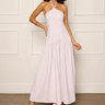 Imagem da oferta Vestido Listrado Soltinho Feminino Midi Verão