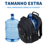 Imagem da oferta Mochila Masculina Grande Reforçada Impermeável para Notebook Trabalho Faculdade Viagem Escolar Resistente