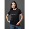 Imagem da oferta Camiseta Feminina Calvin Klein Jeans Logo Embossed Preta