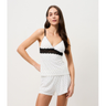 Imagem da oferta Pijama Longo em Flame com Transparência Preto - Lojas Renner