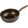 Imagem da oferta Frigideira Wok Rochedo Expert Chocolate 24cm com Antiaderente Resist 5X reforçado com Partículas Minerais Alumínio