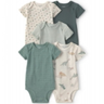 Imagem da oferta Kit Body Bebê 5 Peças Estampado Multicor Carter's
