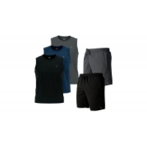 Kit 5 Pçs 3 Camisas Regata Dry-fit Sandrini +2 Short Tactel