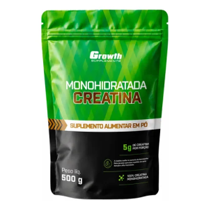 Creatina Monohidratada 500g Pouch - Growth Supplements Sem Sabor