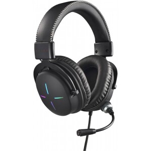 Headset Gamer Nitro NHW200 Gen 2 desing over-ear RGB com Microfone omnidirecional