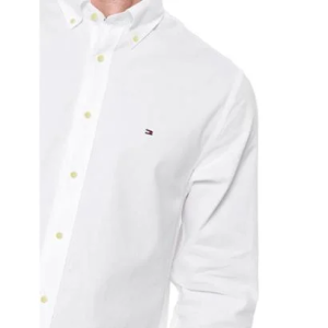 Camisa Tommy Hilfiger Masculina Regular Core Stretch Oxford Branca