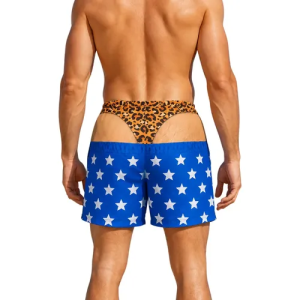 Short Cueca Falsa Masculino Bermuda Caindo Engraçada Praia