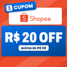 Imagem da oferta Cupom Shopee R$20 OFF em compras acima de R$60