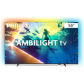 Imagem da oferta Smart TV PHILIPS Ambilight 50" 4K Comando de Voz HDR10+/Dolby Atmos VRR/ALLM Bluetooth - 50PUG8100/78