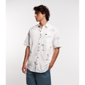 Imagem da oferta Camisa Manga Curta em Tricoline com Estampa Coqueiro