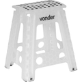 Imagem da oferta Vonder Banqueta Plástica Dobrável Branca Altura 450 Mm