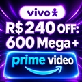 Imagem da oferta 600 Mega + Prime incluso e uma economia de R$ 240 no ano