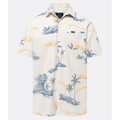 Imagem da oferta Camisa Relaxed com Estampa Tropical Ilhas Miragem e Bolso Frontal Tam P