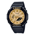 Imagem da oferta Relógio de pulso analógico-digital Casio GA-2100GB-1ADR para homens fundo dourado com pulseira de resina preta mold