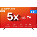 Imagem da oferta Smart TV 65" 4K NanoCell LG 65NANO80TSA WebOS 24 Processador 5 Ger7 Wi-Fi Bluetooth com Alexa 3 HDMI 2 USB