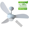 Imagem da oferta Ventilador de Teto Ventisol Wind Plus Inverter Branco Controle Remoto Led Inclusa - Bivolt