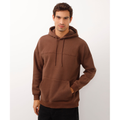 Imagem da oferta Blusão oversized de moletom com capuz marrom