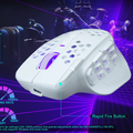 Imagem da oferta Mouse Gamer Sem Fio SOLAKAKA SM809 Pro PAW3311 com 16 Botões Laterais 24000 DPI RGB Honeycomb Macro Programável