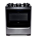 Imagem da oferta Fogão Consul 5 bocas cor Inox com mesa de vidro e grade de ferro fundido - CFS5VAR BIVOLT