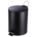 Imagem da oferta Lixeira de Aço Inox Preto com Pedal 5 Litros Coisas e Coisinhas
