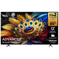 Imagem da oferta Smart TV 85\" QLED 4K TCL 85C655 com Processador AIPQ Google TV HDR10+ Wi-Fi Dual Band Bluetooth Integrado Google Assist