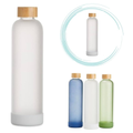 Imagem da oferta Garrafa de Vidro 1000 ml com tampa de bambuGarrafa de Água CháSucoArmazenarDesign InovadorHome Officelitroborossilicat