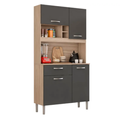Imagem da oferta Armário de Cozinha Compacto 4 portas 1 Gaveta Malta Demóbile