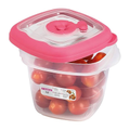 Imagem da oferta Sanremo - Pote Hermético Plástico Quadrado de 450ml Linha Flor