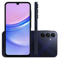 Imagem da oferta Smartphone Samsung Galaxy A15 128GB 4GB RAM Câmera Traseira Tripla 50MP + Selfie 13MP Tela 6.5" 4G Azul Escuro